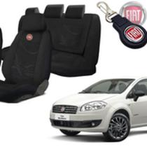 Kit Capas Tecido Fiat Linea 2008/2016 + Volante