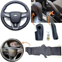 Kit Capas Volante Borracha + Câmbio Automático + Freio Prisma Lt 2013 2014 2015 2016 2017 2018 2019