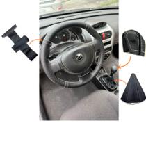 Kit Capas Volante Borracha E Manopla Câmbio Manual E Coifa Corsa 2008 2009 2010 2011 2012