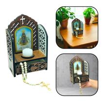 Kit Capela Oratório com Terço de Nossa Senhora Aparecida Kit Capela Oratório com Terço de Nossa Senhora Aparecida
