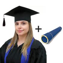 Kit Capelo para Formatura Adulto + Canudo