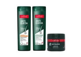 Kit Capicilin Antiqueda - Shampoo + Cond + Máscara Secos