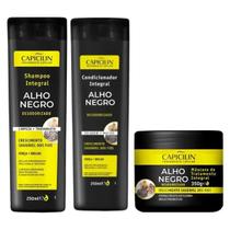 Kit Capicilin - Shampoo + Condic. + Mascara Alho Negro