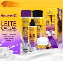 Kit Capilar BabaBell Uva, Melância, Tutti Frutti e Leite Siliconizado Bell Corpus - 4 itens Cheirinho de Chiclete