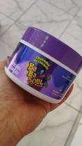 kit Capilar Babasoul chiclete Uva 1 shampoo 300ml 1 condicionador 300ml 1 mascara 250g