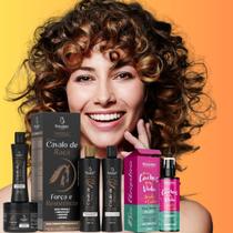 Kit Capilar Bio Instinto Cavalo de Raça Força e Resistência mais Spray Térmico Rhenuks Meus Cachos Minha Vida