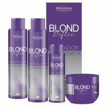 Kit Capilar Blond Reflex Matizador Desamarelador Cabelos Loiros Platinado Grisalhos Rhenuks