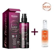 KIT CAPILAR c/ SPRAY TÉRMICO MEU LISO, MINHA VIDA e PERFUME CAPILAR HIPNOTIC RED