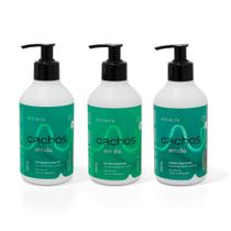 Kit Capilar Cachos em Dia Shampoo Condicionador Leave In 300ml