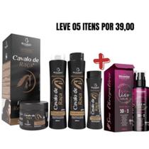 Kit Capilar Cavalo de Raça e Spray Protetor Meu Liso.