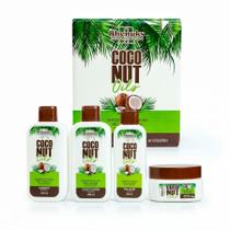 Kit Capilar Coconut Oils Rhenuks 4 Itens Repositor de Vitaminas Kit Capilar Coconut Oils Rhenuks 4 Itens Repositor de Vitaminas