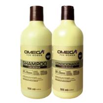 Kit Capilar Colágeno Shampoo E Condicionador 500g OmegaHair