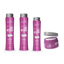 Kit Capilar Completo Ricino Desmaia Cabelo Cachos Mahair