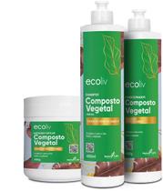 Kit Capilar Composto Vegetal Ecoliv - Natulife 3pçs