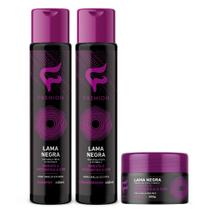 Kit Capilar Fashion Lama Negra 3 Itens (Shampoo, Condicionador e Máscara)