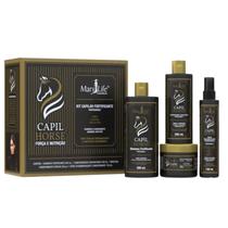 Kit Capilar Fortificante Capil Horse Com 4 Itens - Mary Life Kit Capilar Fortificante Capil Horse Com 4 Itens - Mary Life