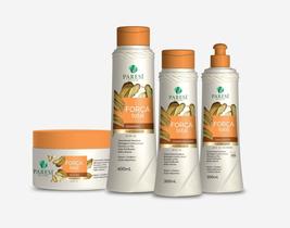 Kit Capilar Fortificante Força Total Paresí Nature l Shampoo, Condicionador, Máscara Capilar e FInalizador l Para todos os tipos de Cabelo