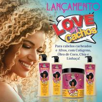 Kit Capilar Love My Cachos, Para Cabelos Cacheados e Afros - Hábito Cosméticos
