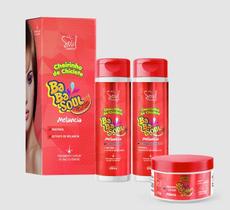Kit capilar melancia babasoul com 3 itens soul cosmeticos