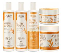Kit Capilar Nutri Waves Apice Ondulados Completo Kit Capilar Nutri Waves Apice Ondulados Completo