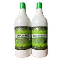 Kit Capilar Regenerador E Fortalecedor Graviola Shampoo Condicionador 1L OmegaHair