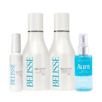 Kit Capilar Shampoo Condicionador Fluído Perfume Belletonn