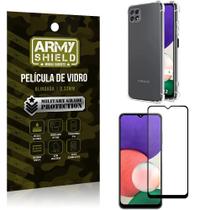 Kit Capinha Anti Impacto Samsung A22 5G + Película de Vidro 3D - Armyshield