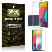 Kit Capinha Anti Impacto Samsung M53 5G + Película Vidro 3D Armyshield