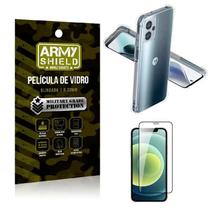 Kit Capinha Anti Shock Moto G13 + Película De Vidro 3D - Armyshield