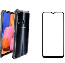 Kit Capinha Antichoque Galaxy A20s + Película Vidro 5D