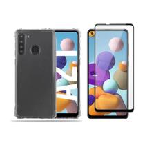 Kit Capinha Antichoque + Película 3D Para Samsung Galaxy A21