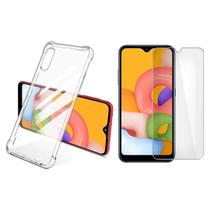 Kit Capinha Antichoque + Película de Vidro Para Samsung A01