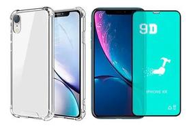 Kit Capinha Antichoque + Pelicula Nanogel 9d Para iPhone XR