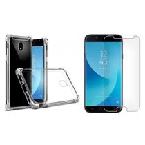 Kit Capinha Antichoque + Película Vidro Para Samsung J7 Pro Kit Capinha Antichoque + Película Vidro Para Samsung J7 Pro