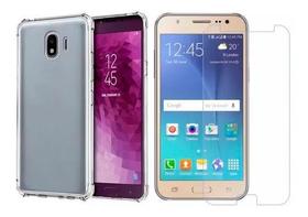 Kit Capinha Antichoque + Película Vidro Temperado Para Samsung J2 Pro