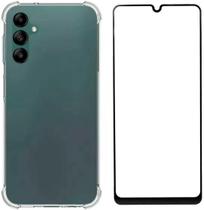 Kit Capinha Capa Antiqueda Compatível com Samsung Galaxy A14 5G + Película Frontal 3D Vidro