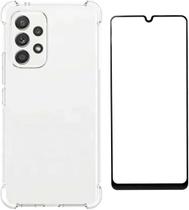 Kit Capinha Capa Antiqueda Compatível com Samsung Galaxy A54 5G e Película Frontal 3D Vidro Kit Capinha Capa Antiqueda Compatível com Samsung Galaxy A54 5G e Película Frontal 3D Vidro
