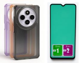 Kit Capinha Glitter Anti Impacto Para Redmi 14C Ceramica
