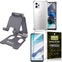 Kit Capinha Moto G23 + Suporte de Mesa + Película 3D