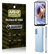 Kit Capinha Moto G41 + Película de Vidro 3D Armyshield