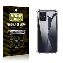 Kit Capinha Moto G54 + Película de Vidro 3D Blindada - Armyshield