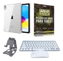 Kit Capinha Para iPad 10.9 + Teclado E Mouse Bluetooth