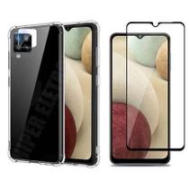 Kit Capinha + Película de Câmera + Película de Vidro 3D Samsung Galaxy A12