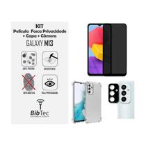 Kit Capinha + Película Privativa Fosca Cerâmica + Película Câmera Samsung Galaxy M13