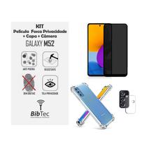 Kit Capinha + Película Privativa Fosca Cerâmica + Película Câmera Samsung Galaxy M52 - POP SHOP