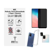 Kit Capinha + Película Privativa Fosca Cerâmica + Película Câmera Samsung Galaxy S10 LITE