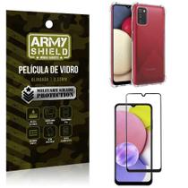 Kit Capinha Samsung A03 S Anti Shock + Película De Vidro 3D