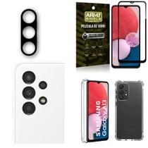 Kit Capinha Samsung A13 4G + Película de Câmera + Película 3D Armyshield