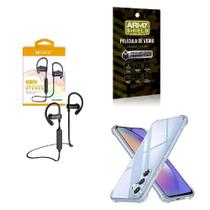 Kit Capinha Samsung A24 + Fone De Ouvido Hs188 + Película 3D - Armyshield