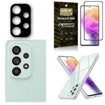 Kit Capinha Samsung A73 5G + Película De Câmera +Película 3D